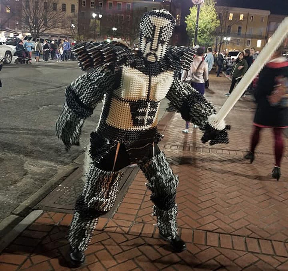 Meet The Bead Man: He makes football jerseys and suits of armor from throws